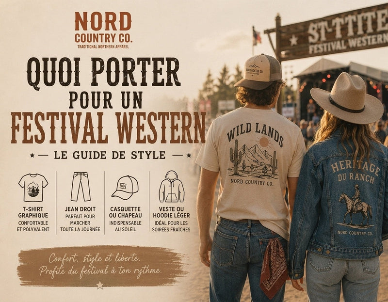 Quoi porter pour un festival western — guide de style Nord Country Co.
