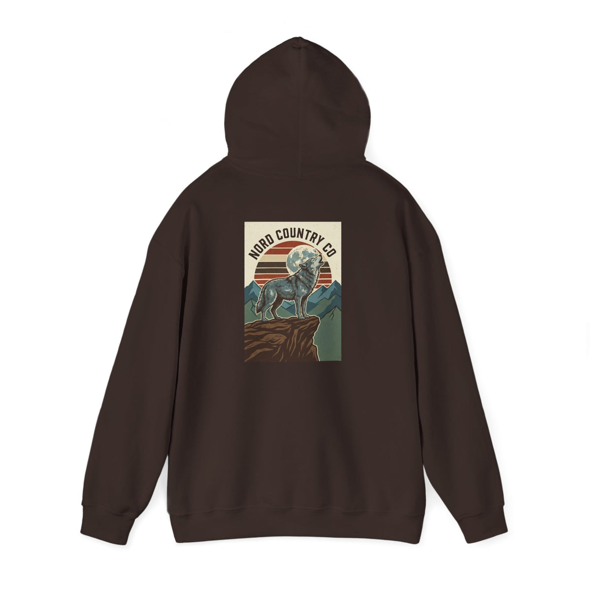 Wolf Hoodie — Mountain Sunset