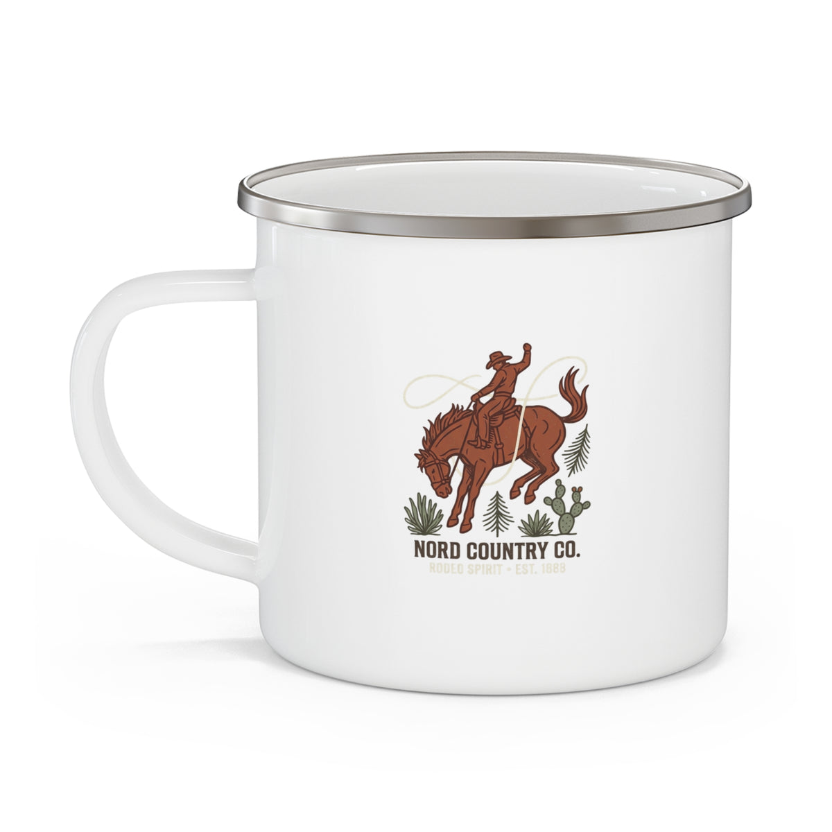 Tasse en Émail — Cowboy Rodeo Camping Nord Country Co.