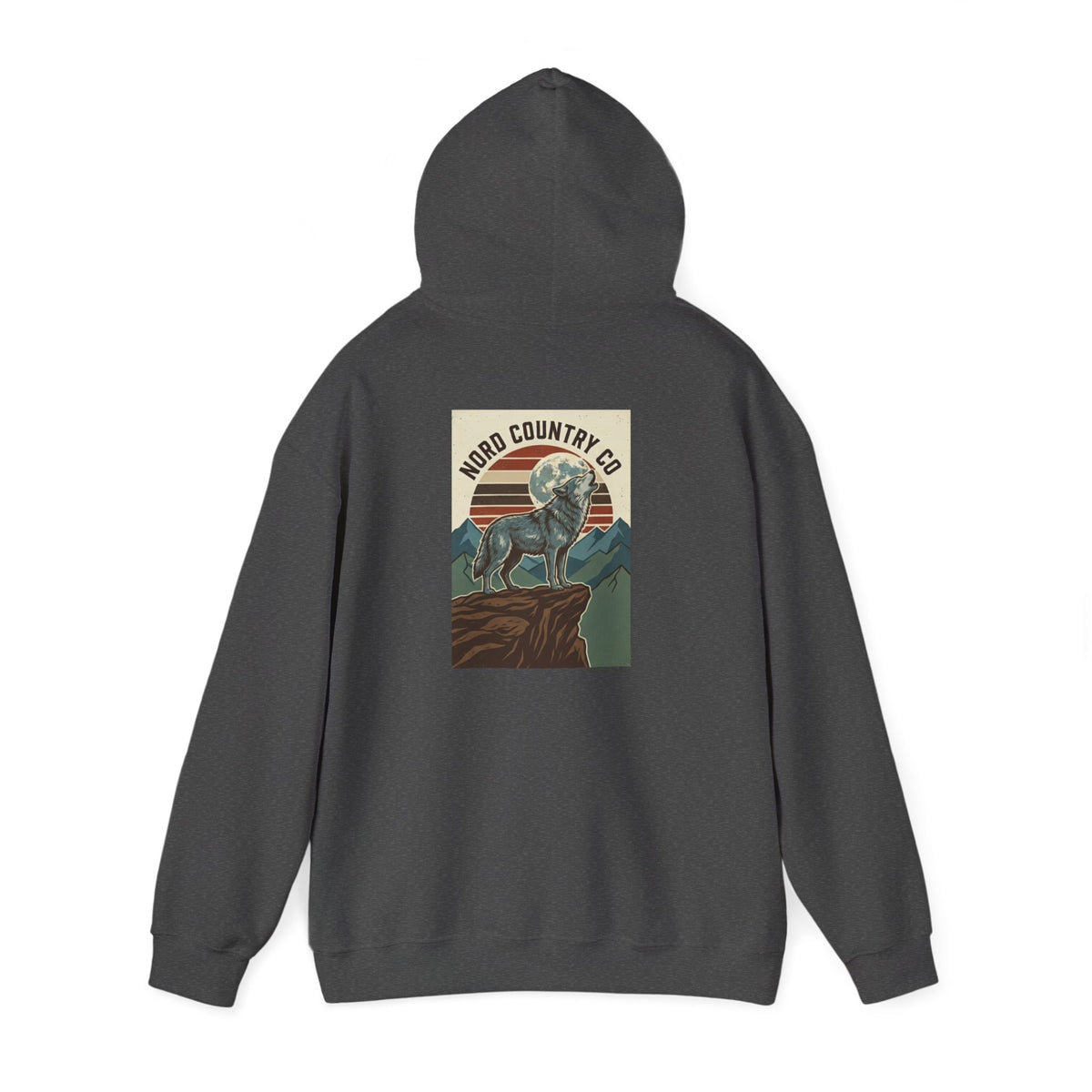 Wolf Hoodie — Mountain Sunset