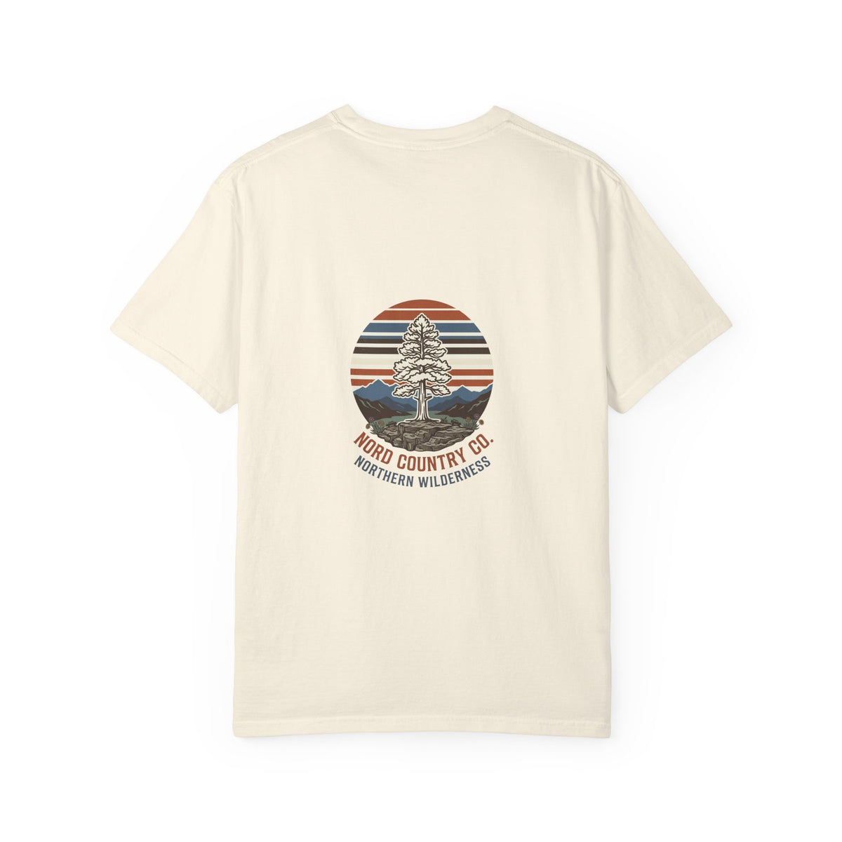 Northern Wilderness Graphic T-Shirt — Nord Country Co. Retro Tree Chest & Back Print
