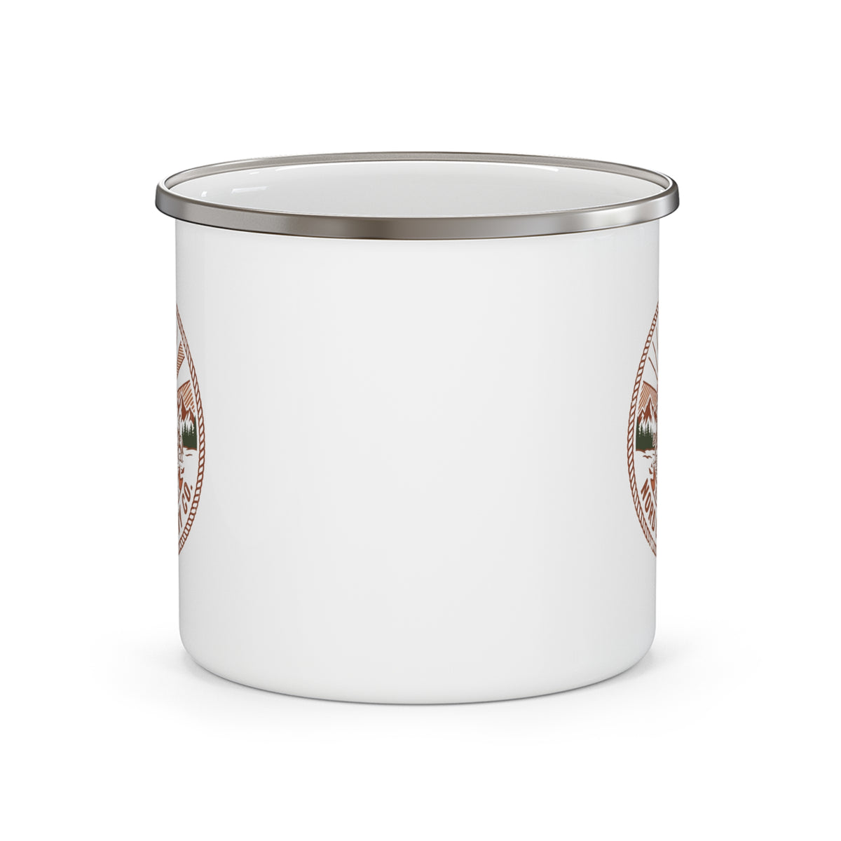Tasse en Émail — Camping Feu de Camp Montagne Nord Country Co.