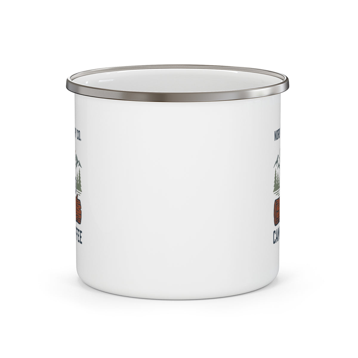 Tasse de Camping en Émail — Camp Coffee Rustique