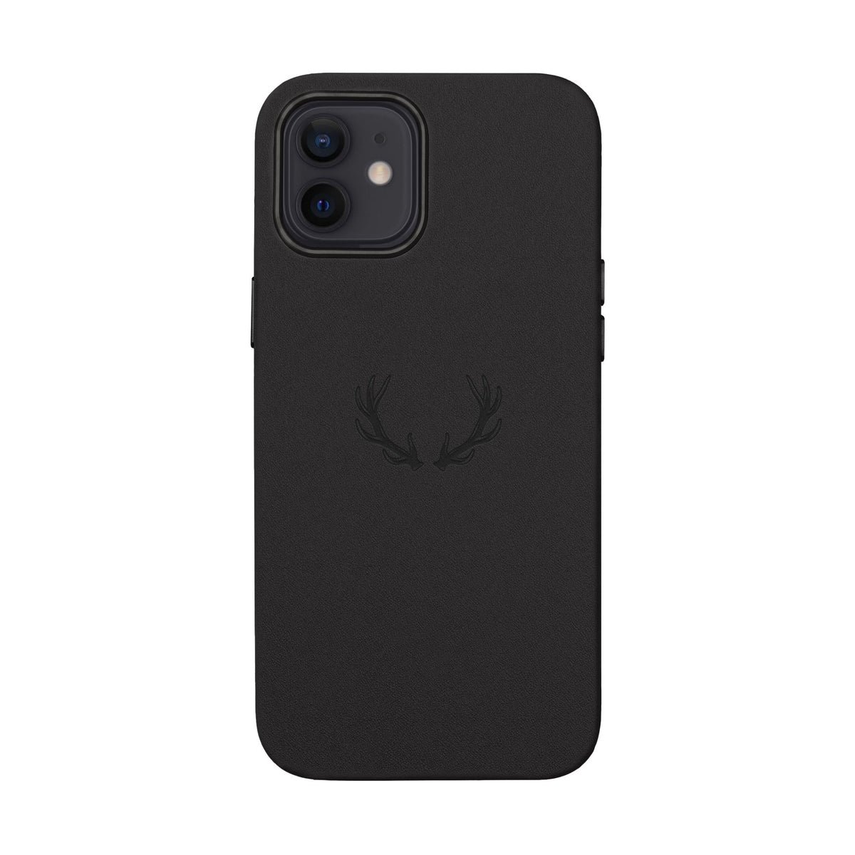 Étui Téléphone Cuir Gravé — Bois de Cerf Minimaliste