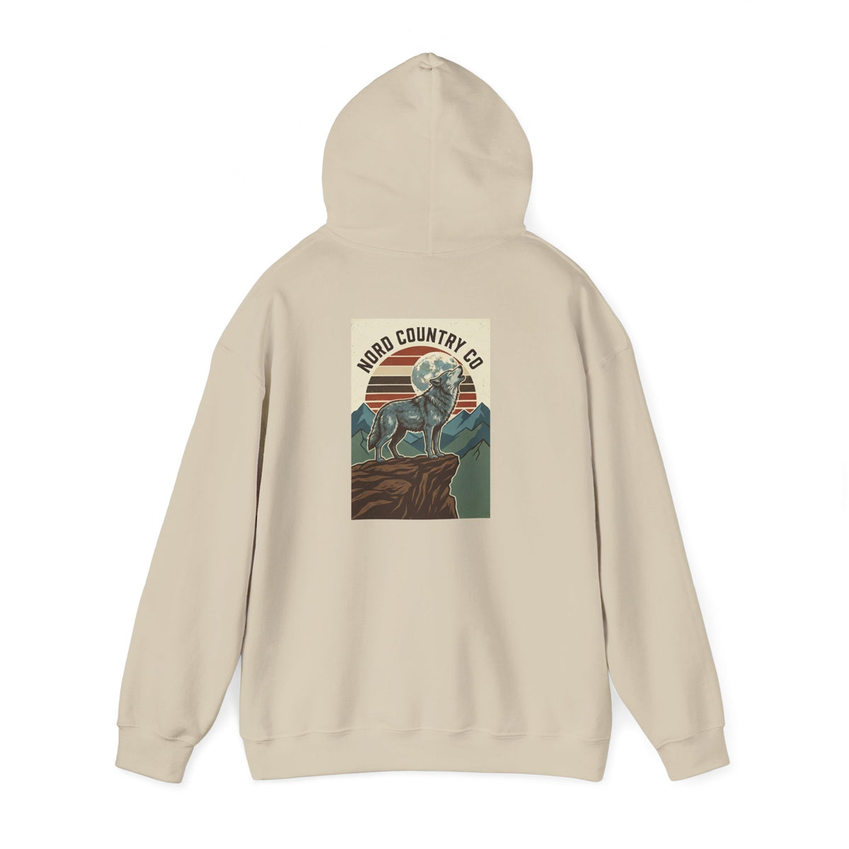 Wolf Hoodie — Mountain Sunset