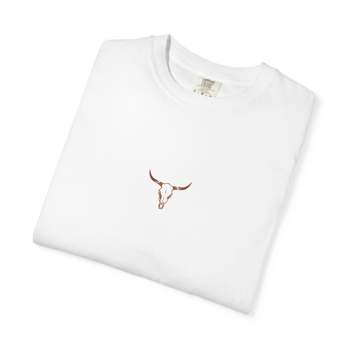 T-shirt Crâne de Longhorn — Design Minimaliste