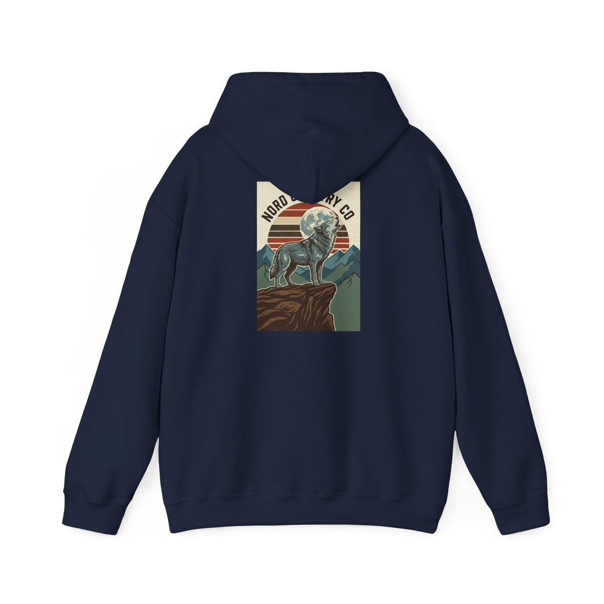 Wolf Hoodie — Mountain Sunset