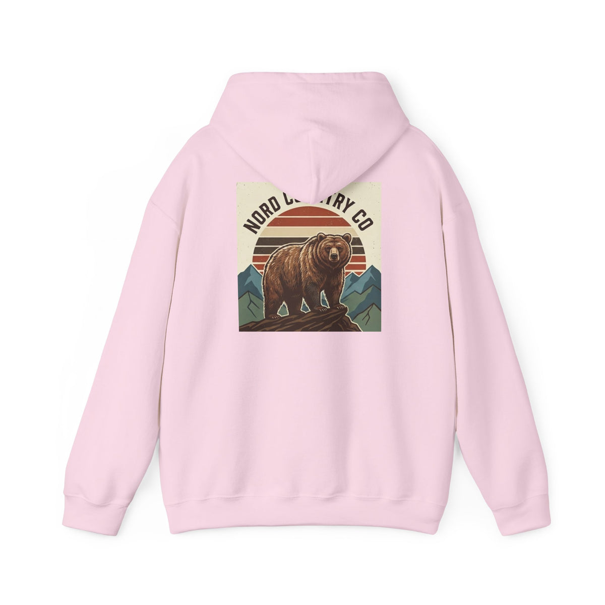 Vintage Bear Hoodie — Mountain Graphic