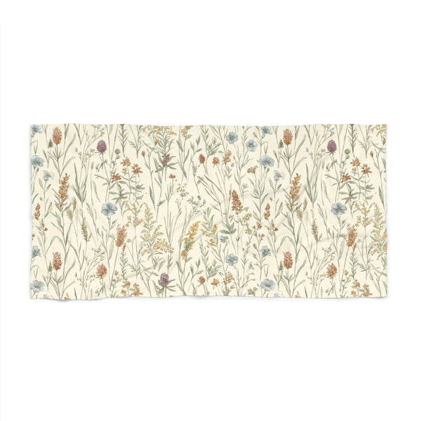 Serviette de Plage — Prairie Fleurie Vintage