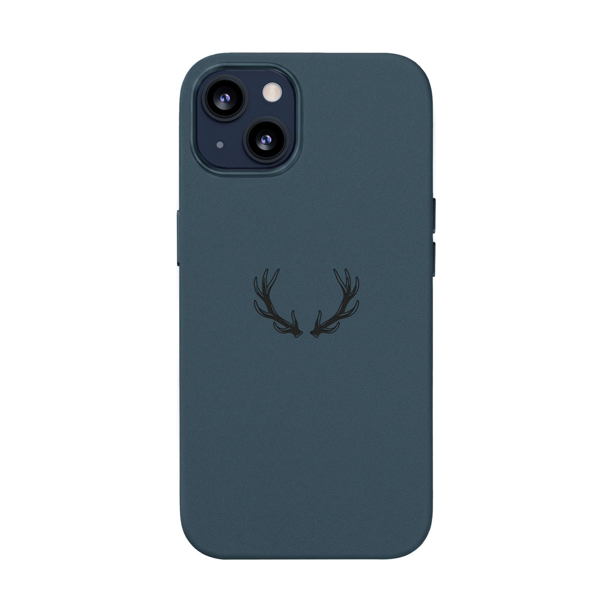 Étui Téléphone Cuir Gravé — Bois de Cerf Minimaliste