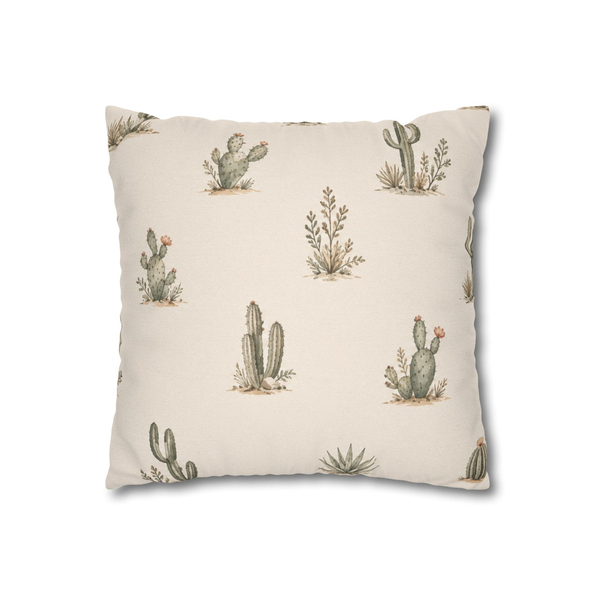 Housse de Coussin — Cactus Aquarelle