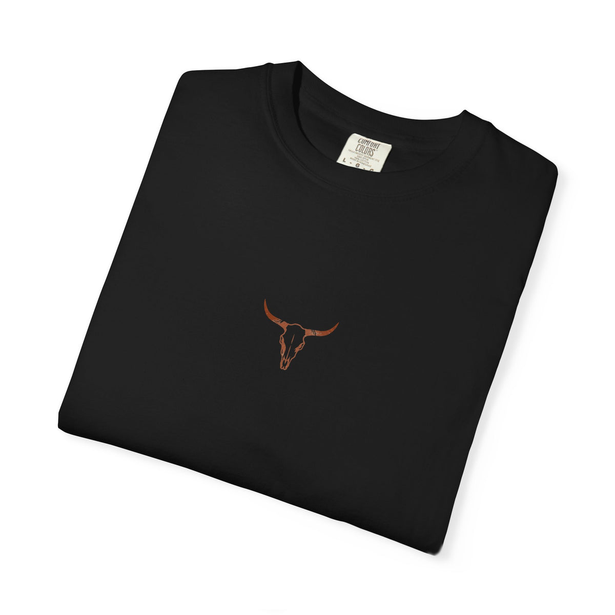 T-shirt Crâne de Longhorn — Design Minimaliste