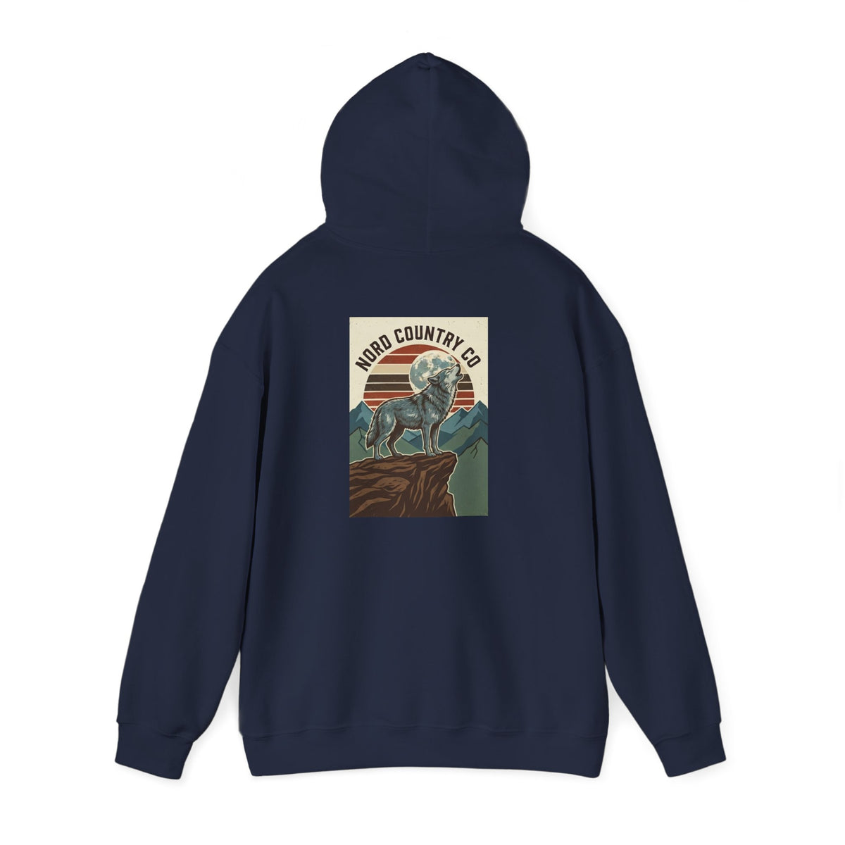 Wolf Hoodie — Mountain Sunset