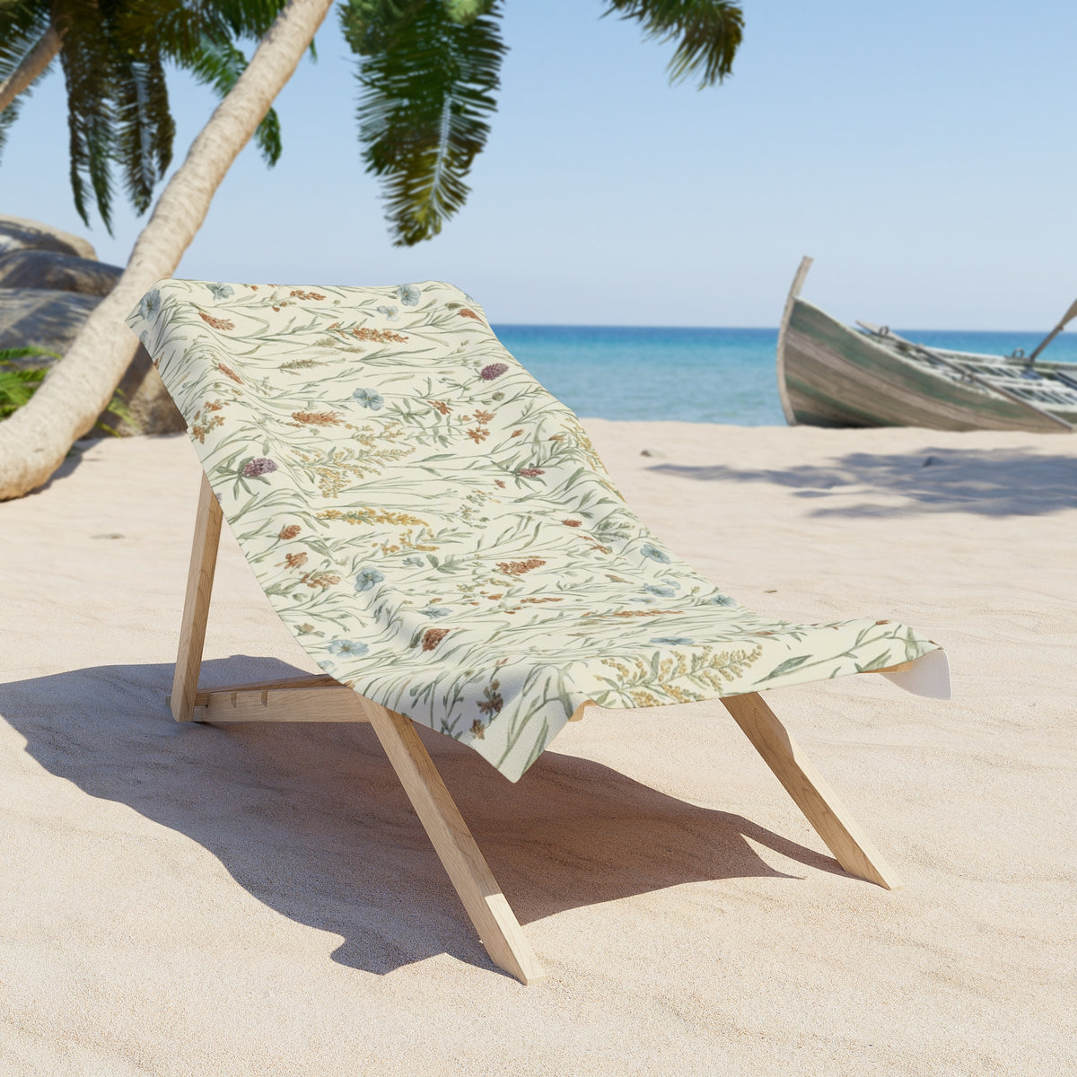 Serviette de Plage — Prairie Fleurie Vintage