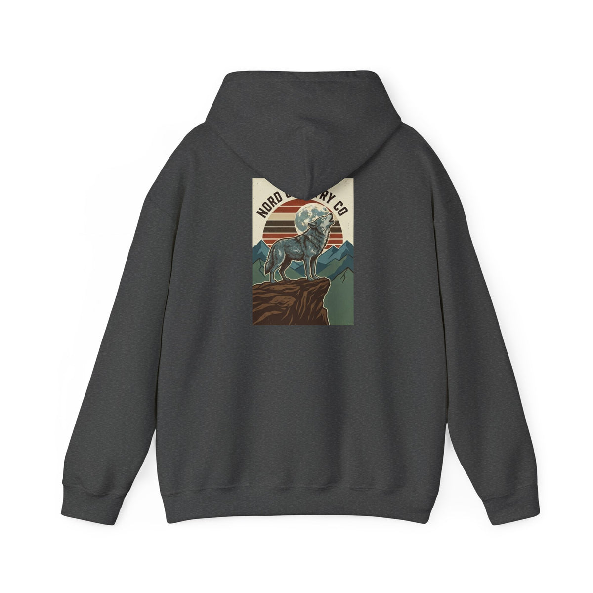 Wolf Hoodie — Mountain Sunset