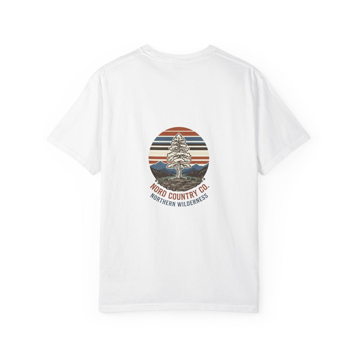 Northern Wilderness Graphic T-Shirt — Nord Country Co. Retro Tree Chest & Back Print