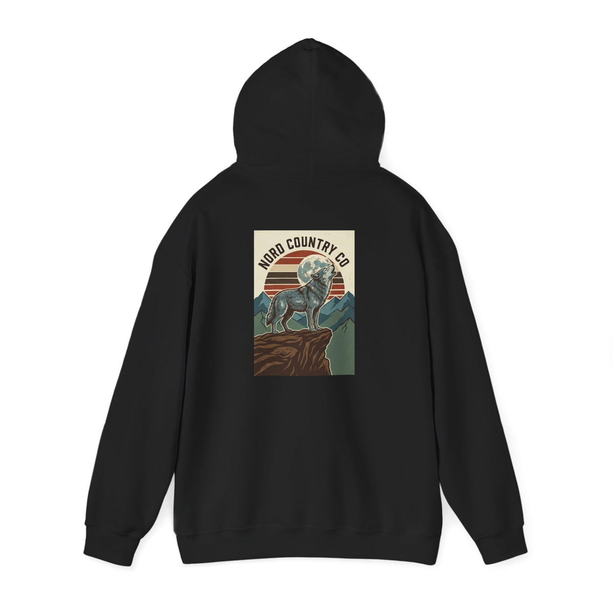 Wolf Hoodie — Mountain Sunset