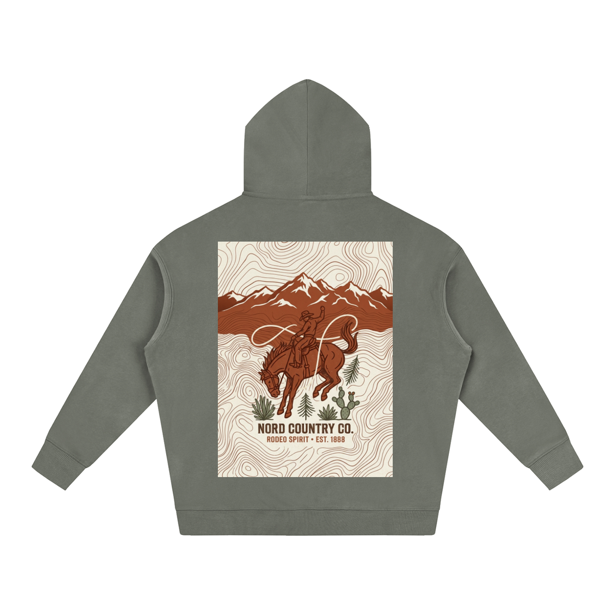 Coton Ouaté Oversize — Logo Nord Country Co.