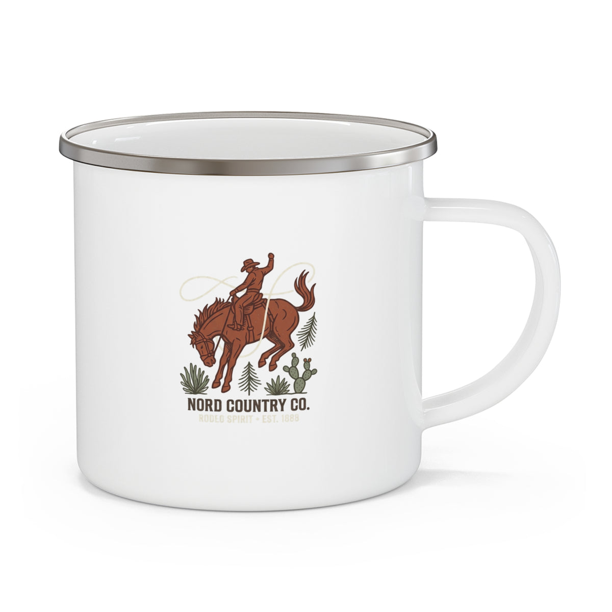 Tasse en Émail — Cowboy Rodeo Camping Nord Country Co.
