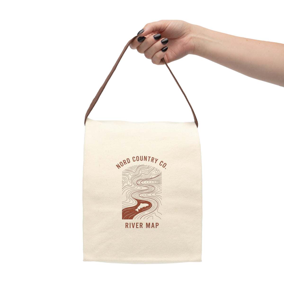 Sac-Repas Isolé en Toile — Carte de Rivière