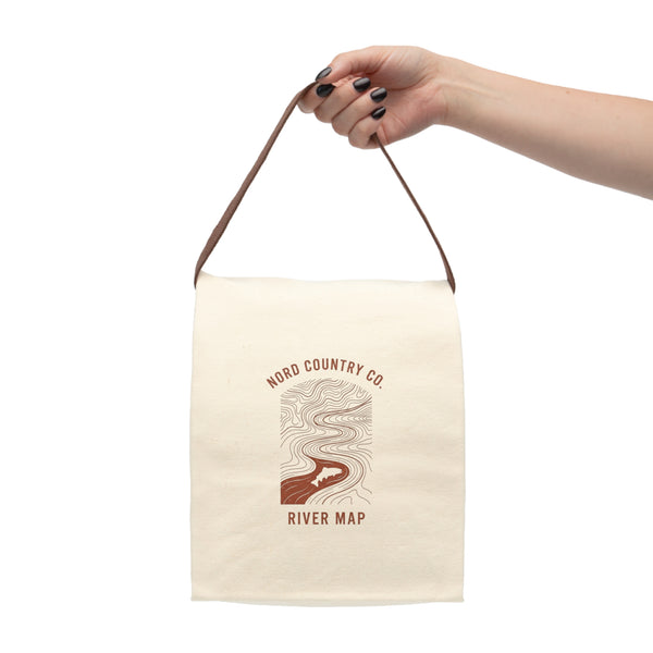 Sac-Repas Isolé en Toile — Carte de Rivière