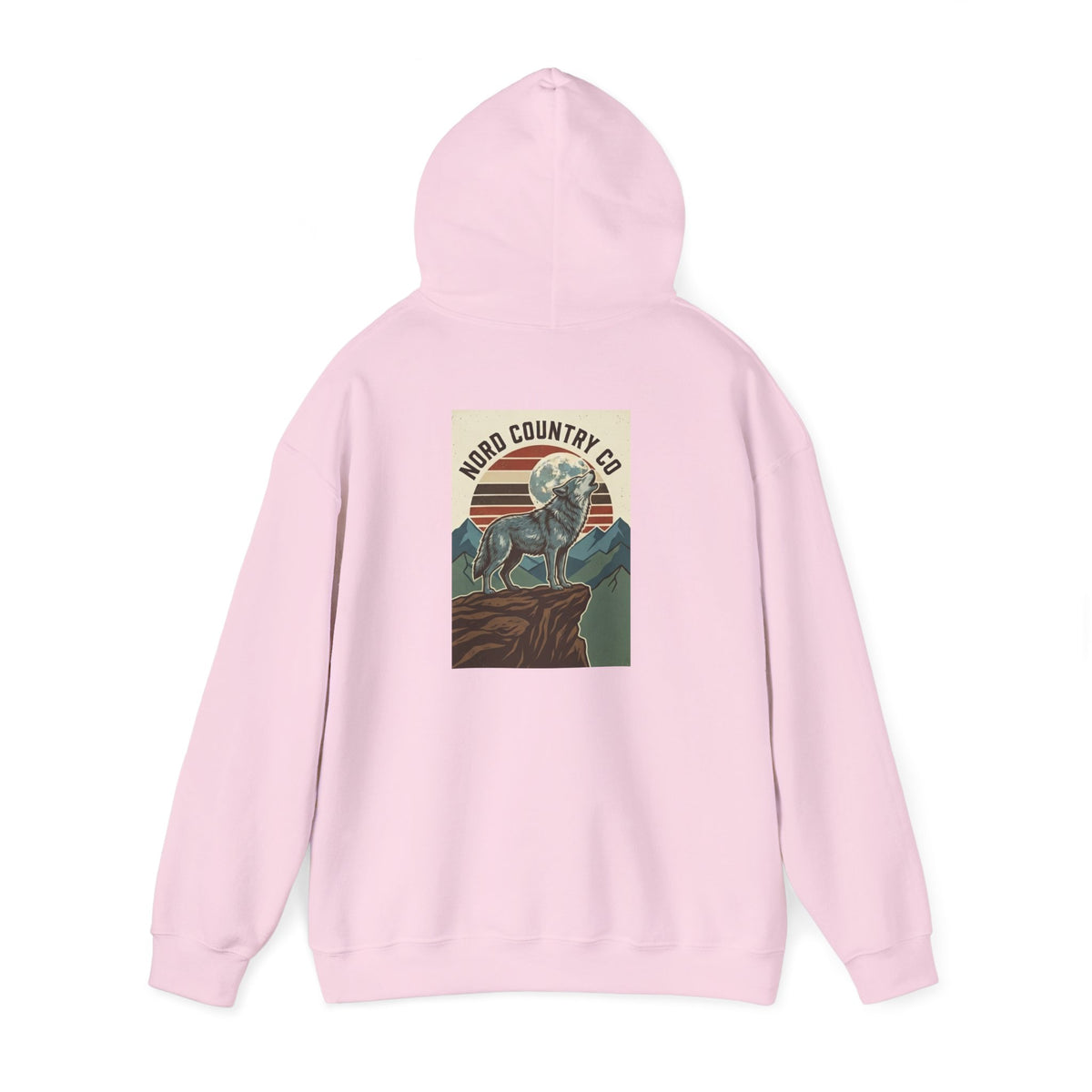 Wolf Hoodie — Mountain Sunset
