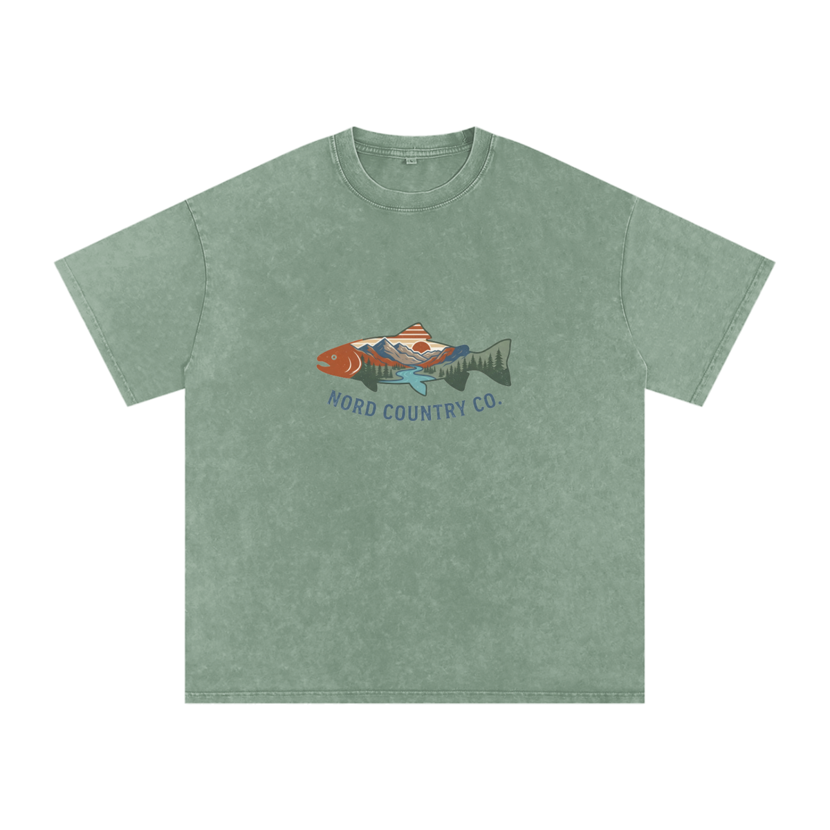 T-shirt Truite Rivière — Coupe Oversize — Nord Country Co.