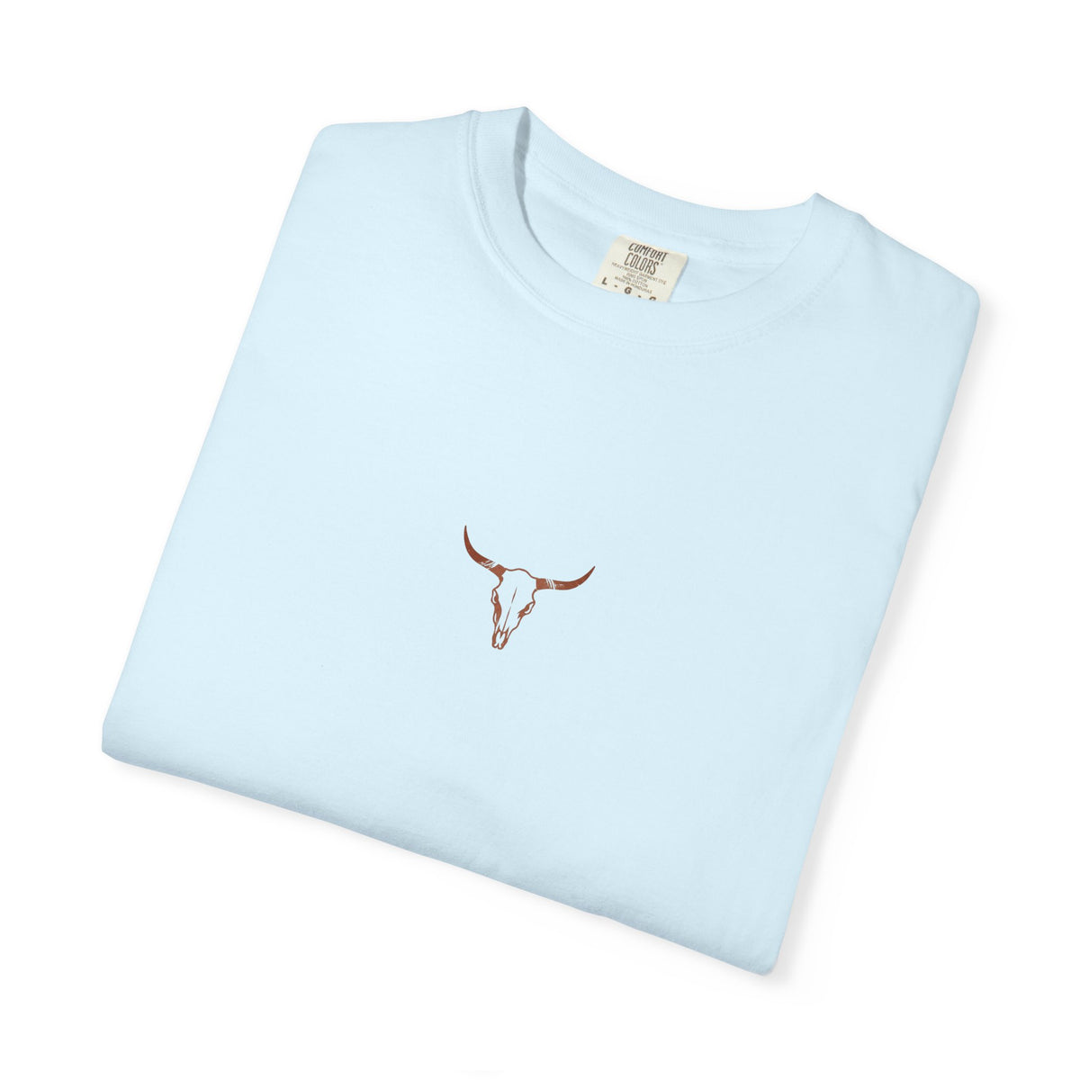 T-shirt Crâne de Longhorn — Design Minimaliste