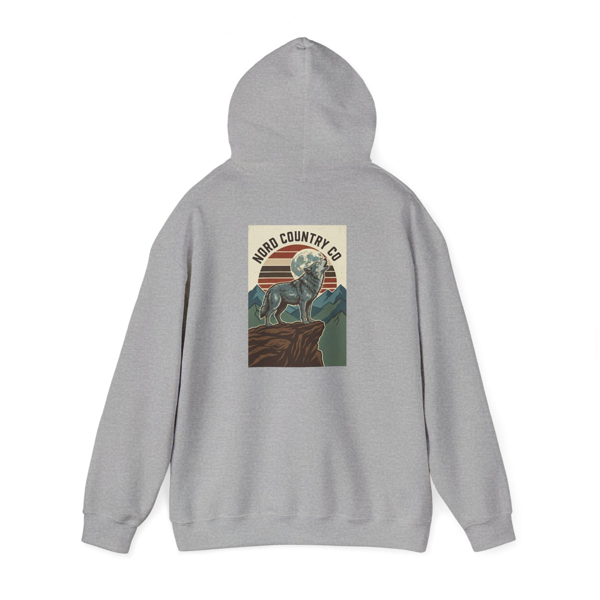 Wolf Hoodie — Mountain Sunset