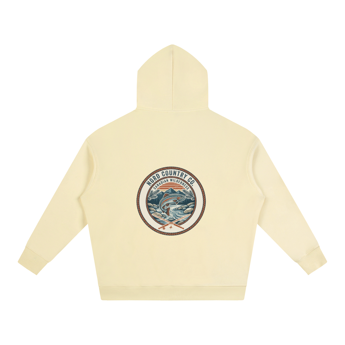 Coton Ouaté Oversize — Badge Pêche Sauvage