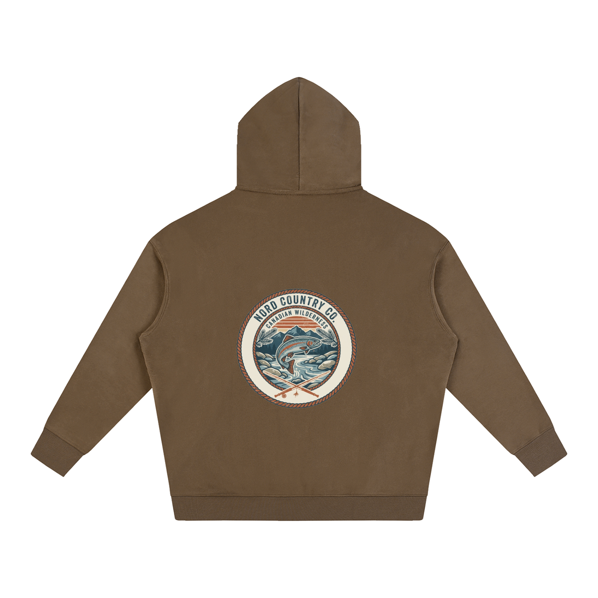 Coton Ouaté Oversize — Badge Pêche Sauvage