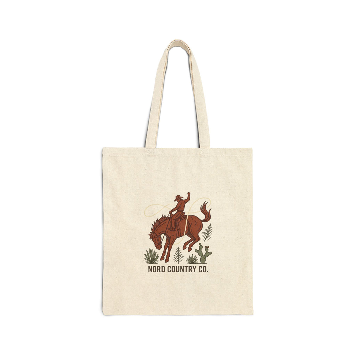 Tote Bag Toile — Cowboy Rodeo Rustique