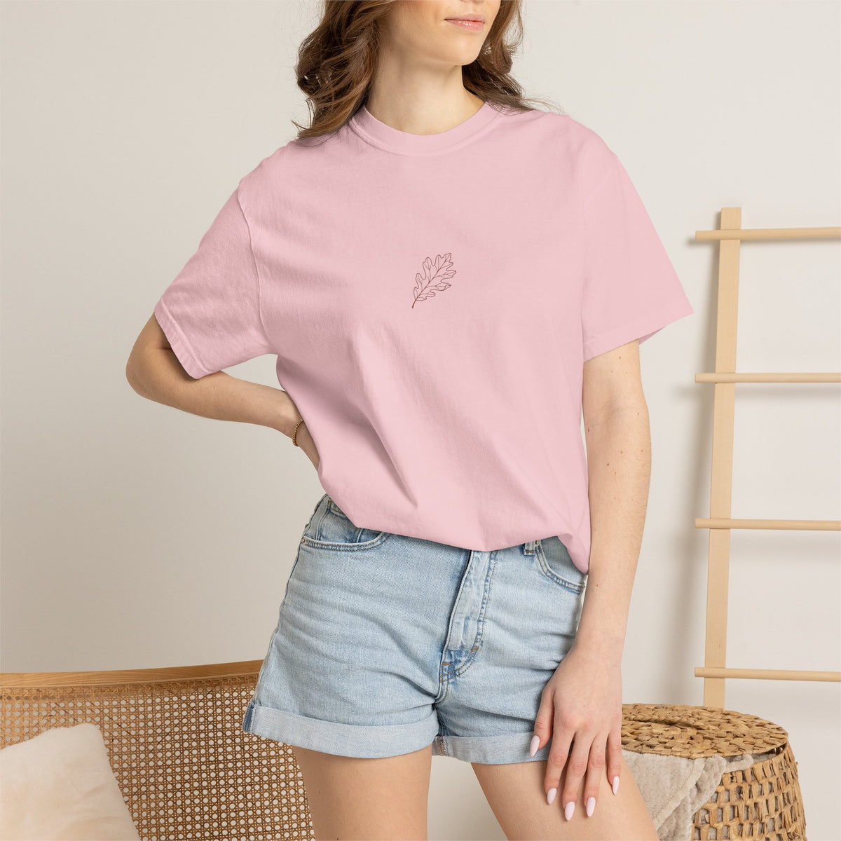 T-shirt Feuille — Design Minimaliste Dos NORD