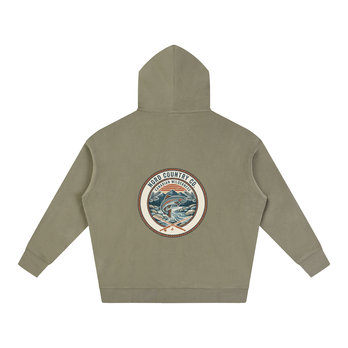 Coton Ouaté Oversize — Badge Pêche Sauvage