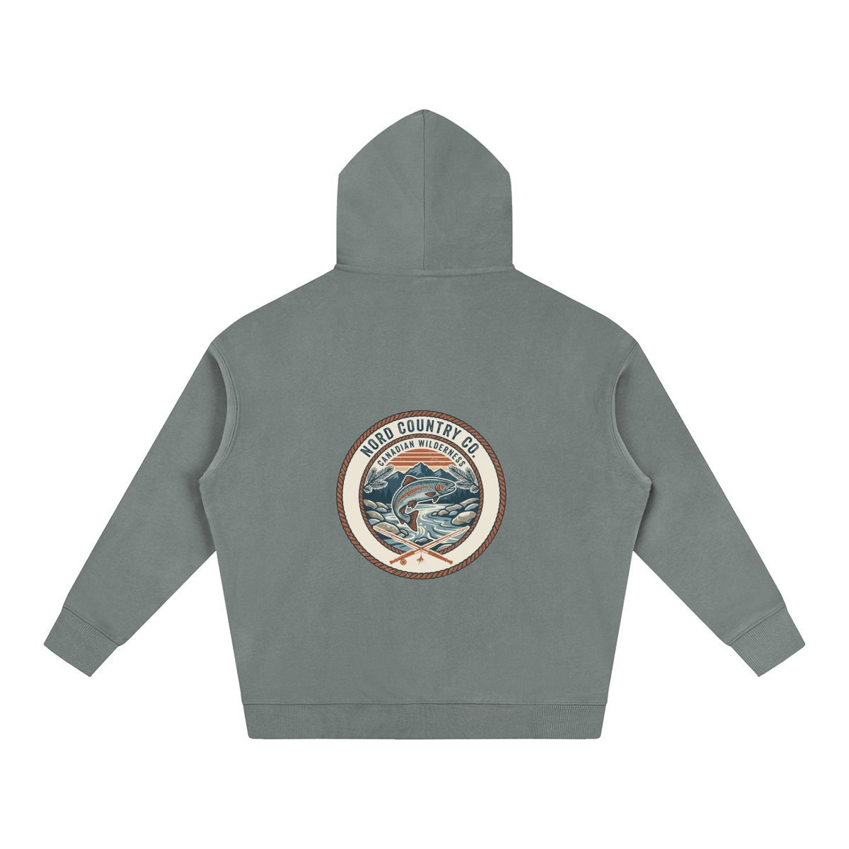 Coton Ouaté Oversize — Badge Pêche Sauvage