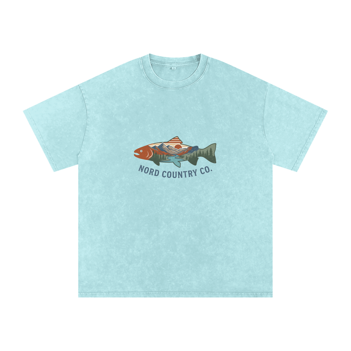 T-shirt Truite Rivière — Coupe Oversize — Nord Country Co.