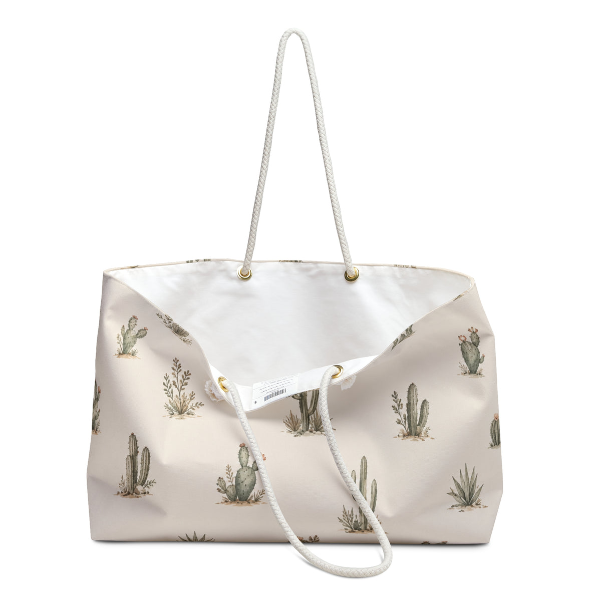 Sac Weekender Aquarelle Cactus — Tote Désert pour Voyage et Plage — Nord Country Co.