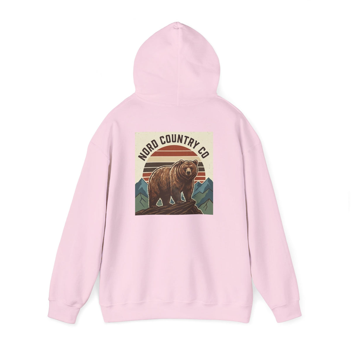 Vintage Bear Hoodie — Mountain Graphic