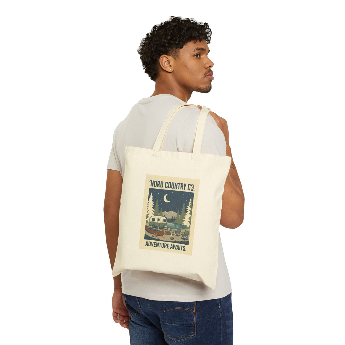 Tote Bag Toile — Camping-Car Vintage Adventure Awaits