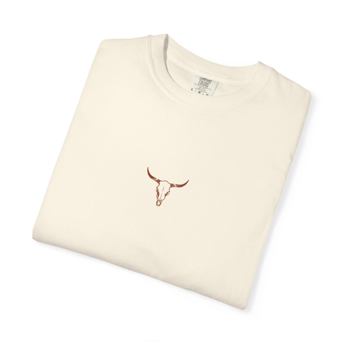 T-shirt Crâne de Longhorn — Design Minimaliste