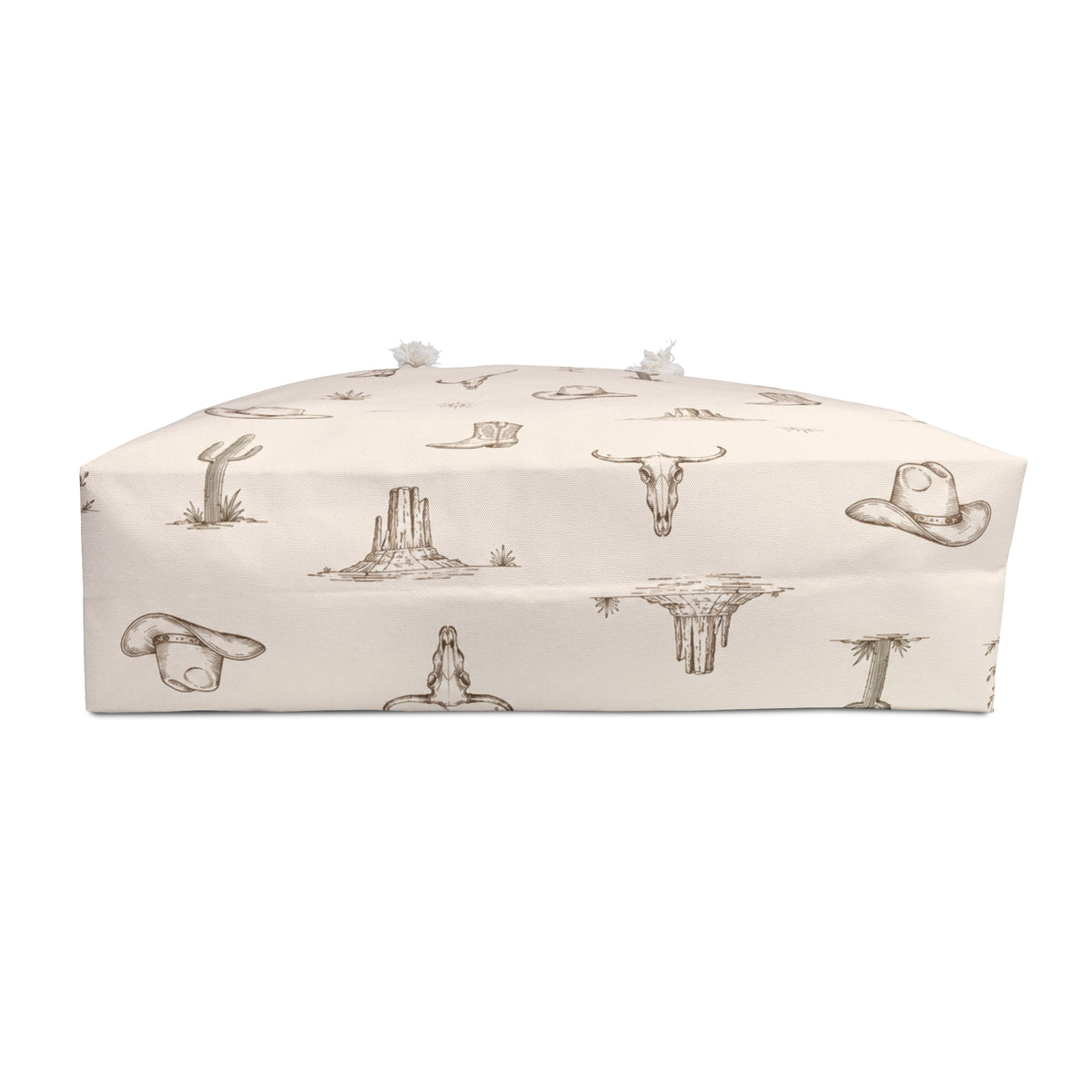 Sac Weekender Désert Western — Bottes de Cowboy et Motif Cactus — Nord Country Co.