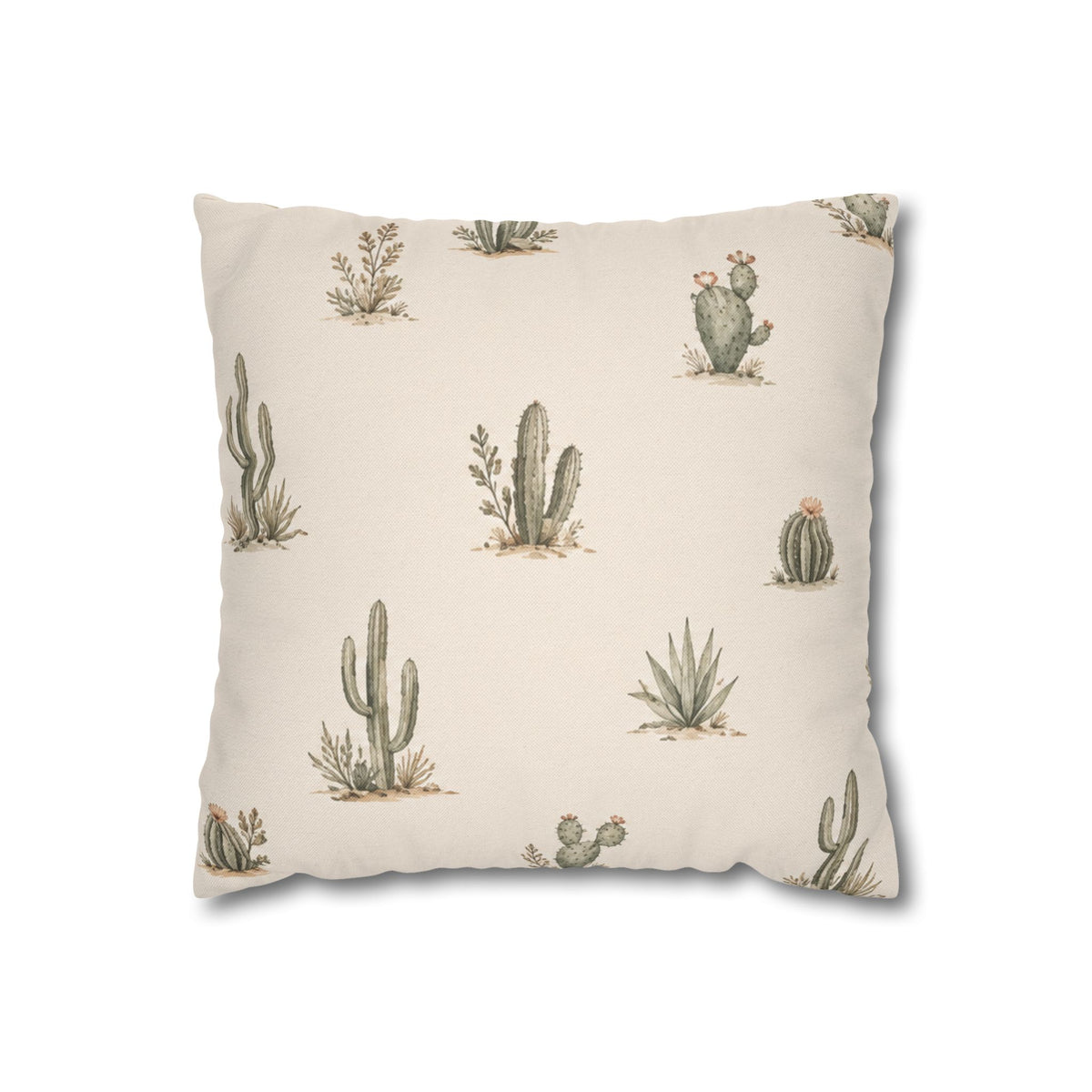 Housse de Coussin — Cactus Aquarelle