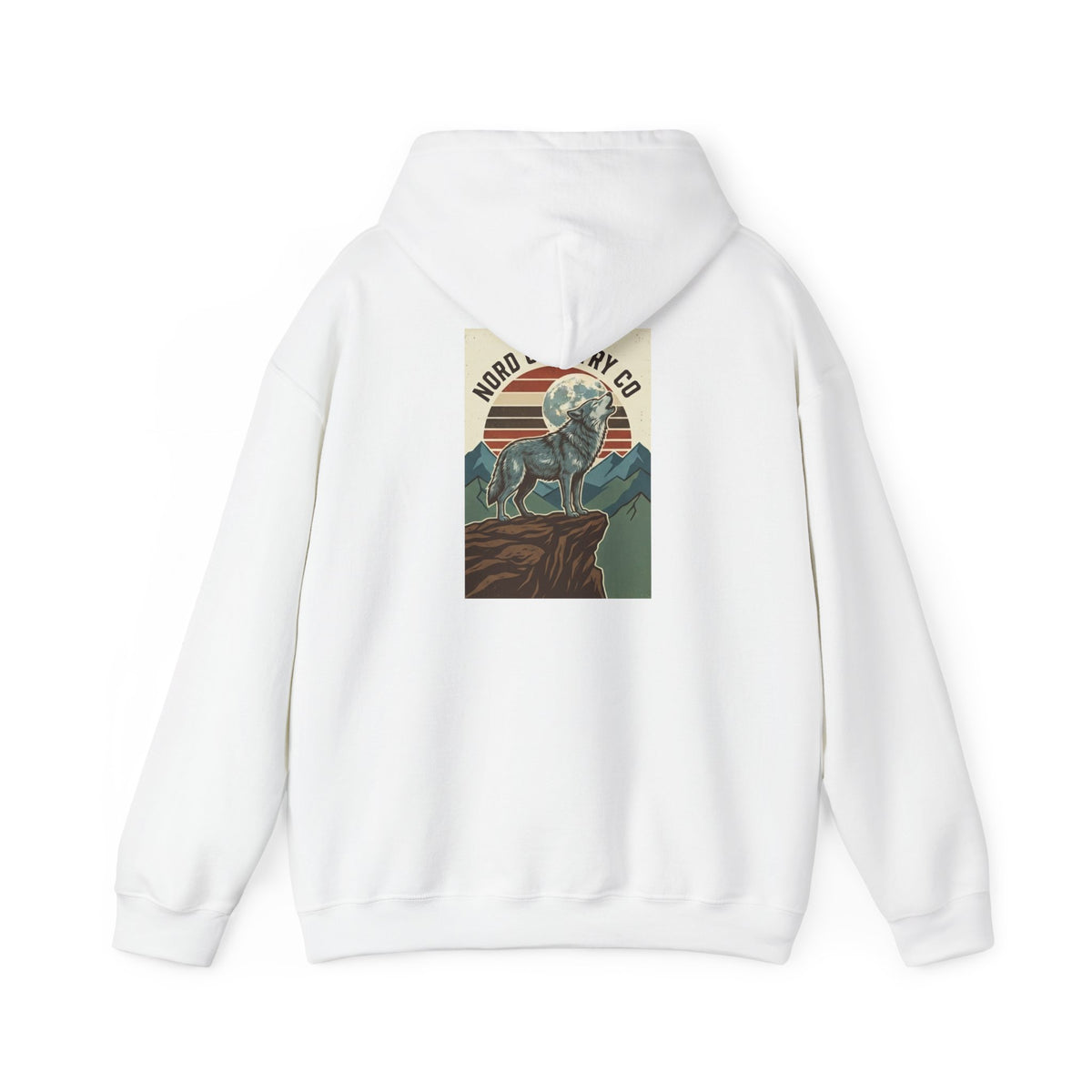 Wolf Hoodie — Mountain Sunset