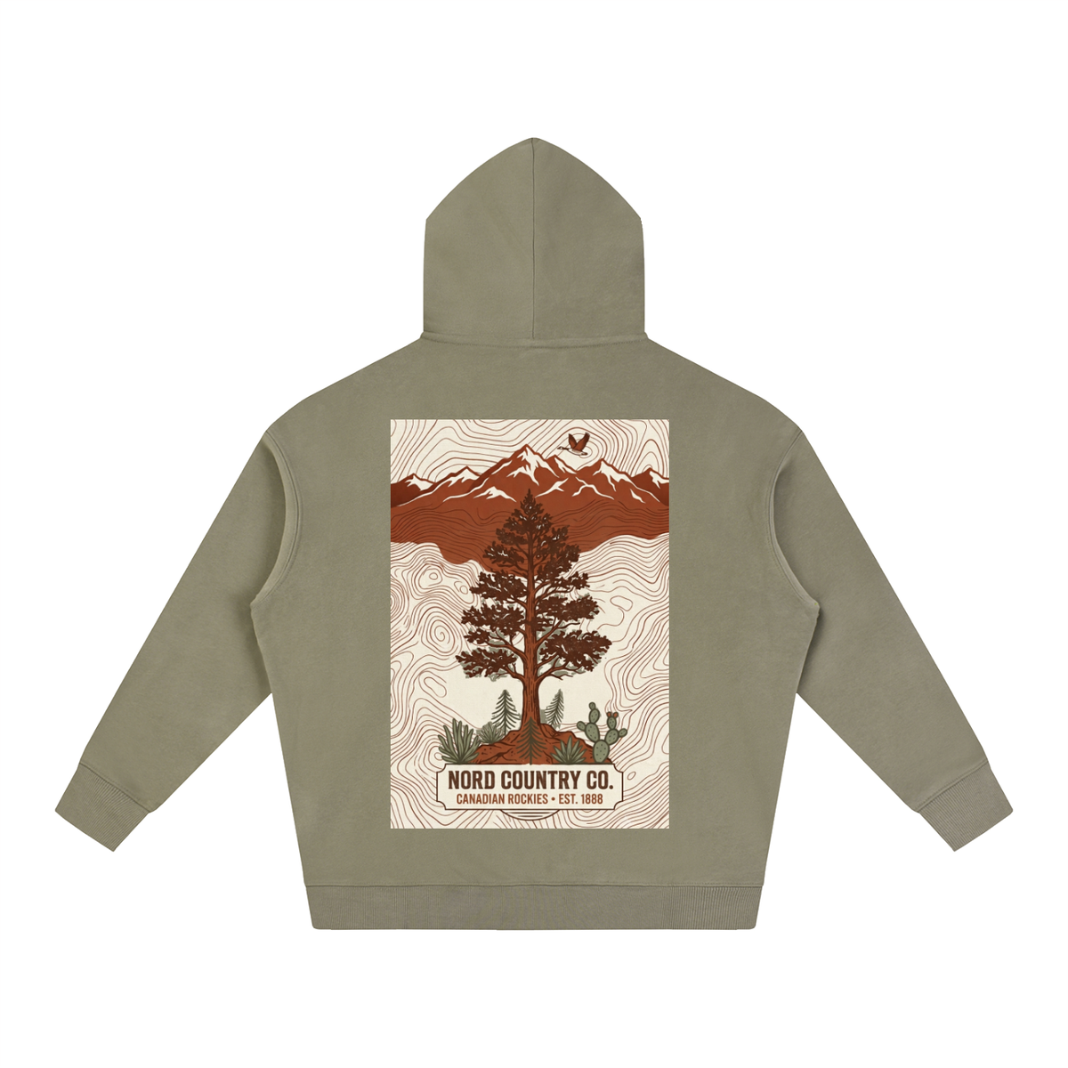 Coton Ouaté Oversize — Rocheuses Canadiennes