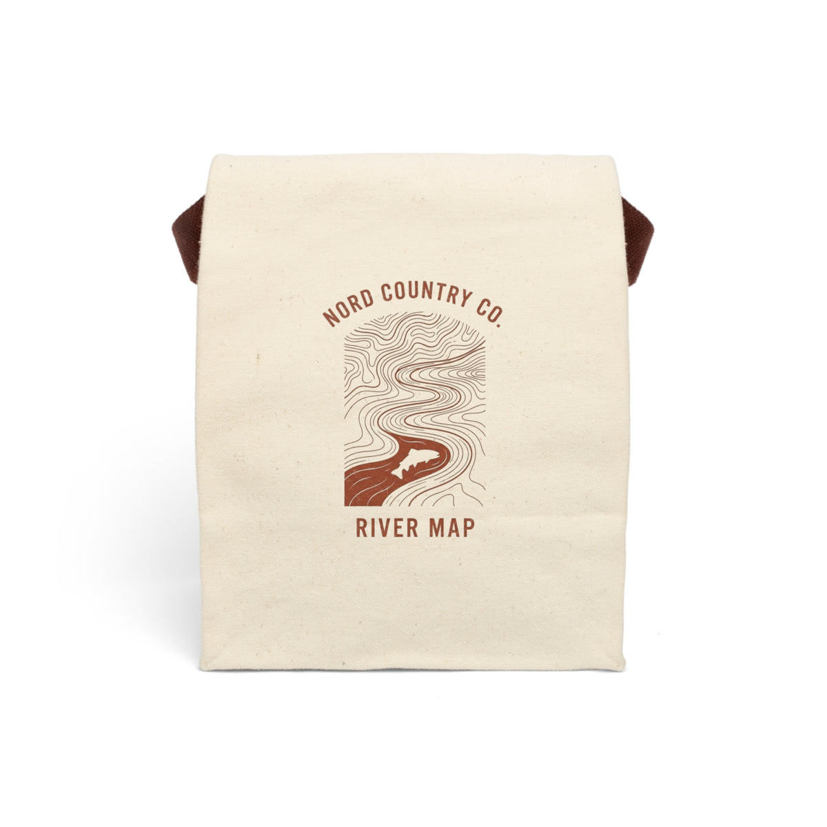 Sac-Repas Isolé en Toile — Carte de Rivière