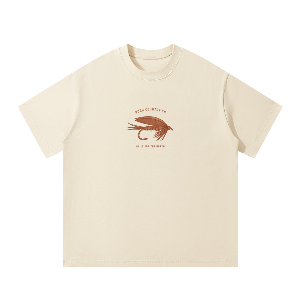T-shirt Mouche à Pêche — Oversize Built for the North