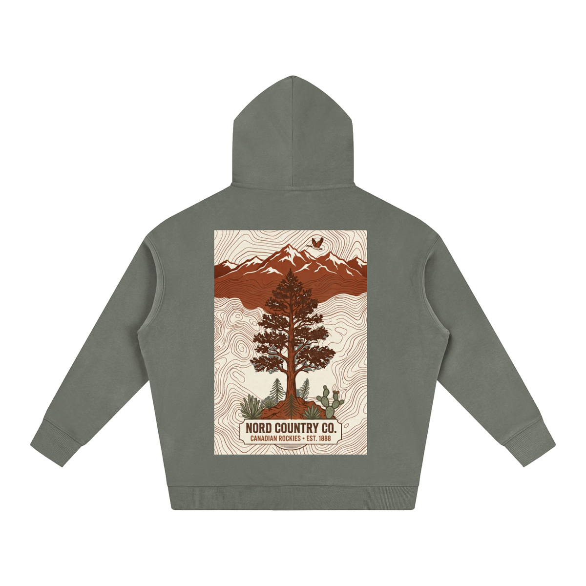 Coton Ouaté Oversize — Rocheuses Canadiennes