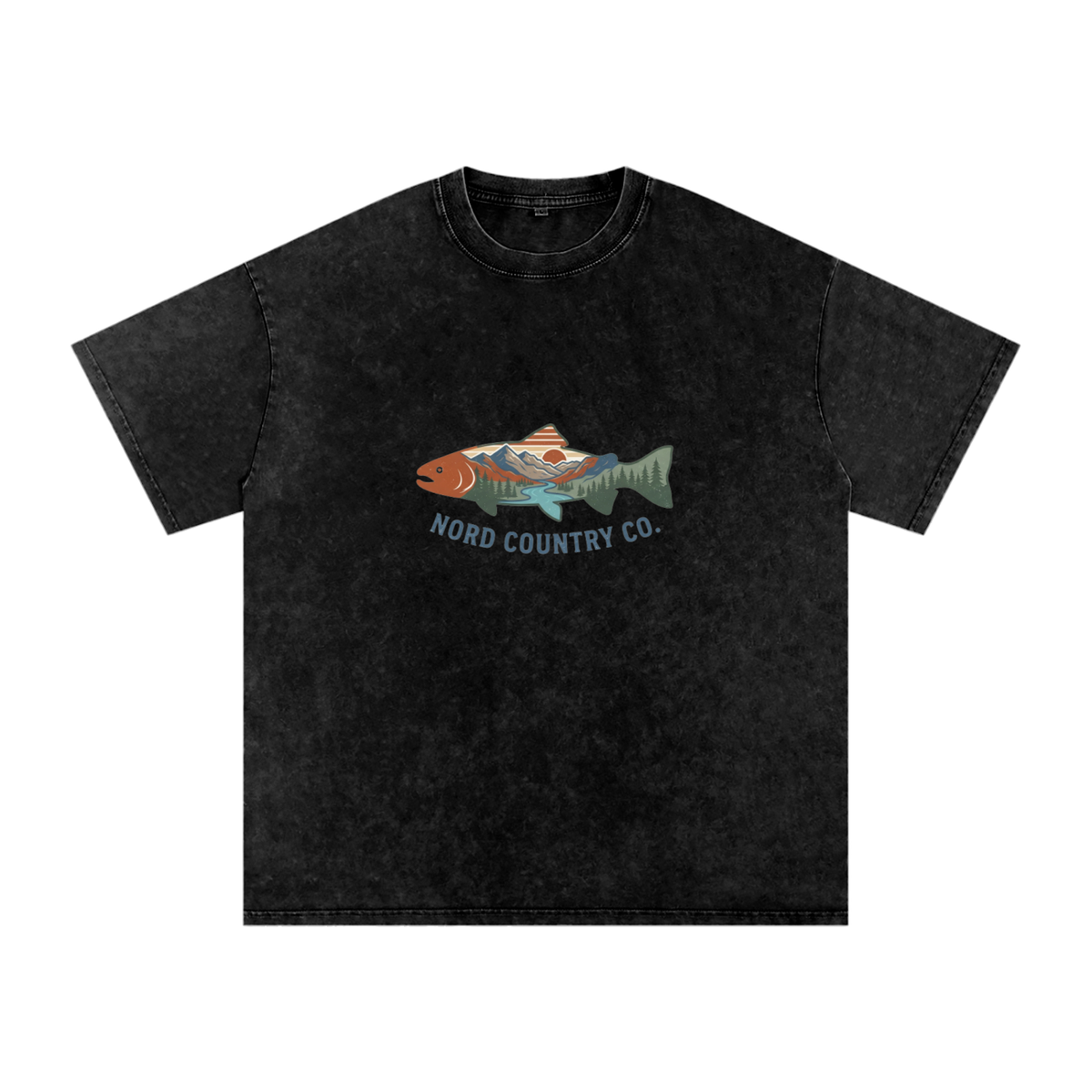 T-shirt Truite Rivière — Coupe Oversize — Nord Country Co.