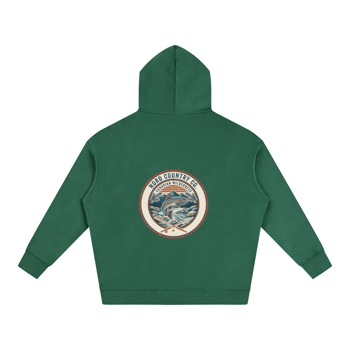 Coton Ouaté Oversize — Badge Pêche Sauvage