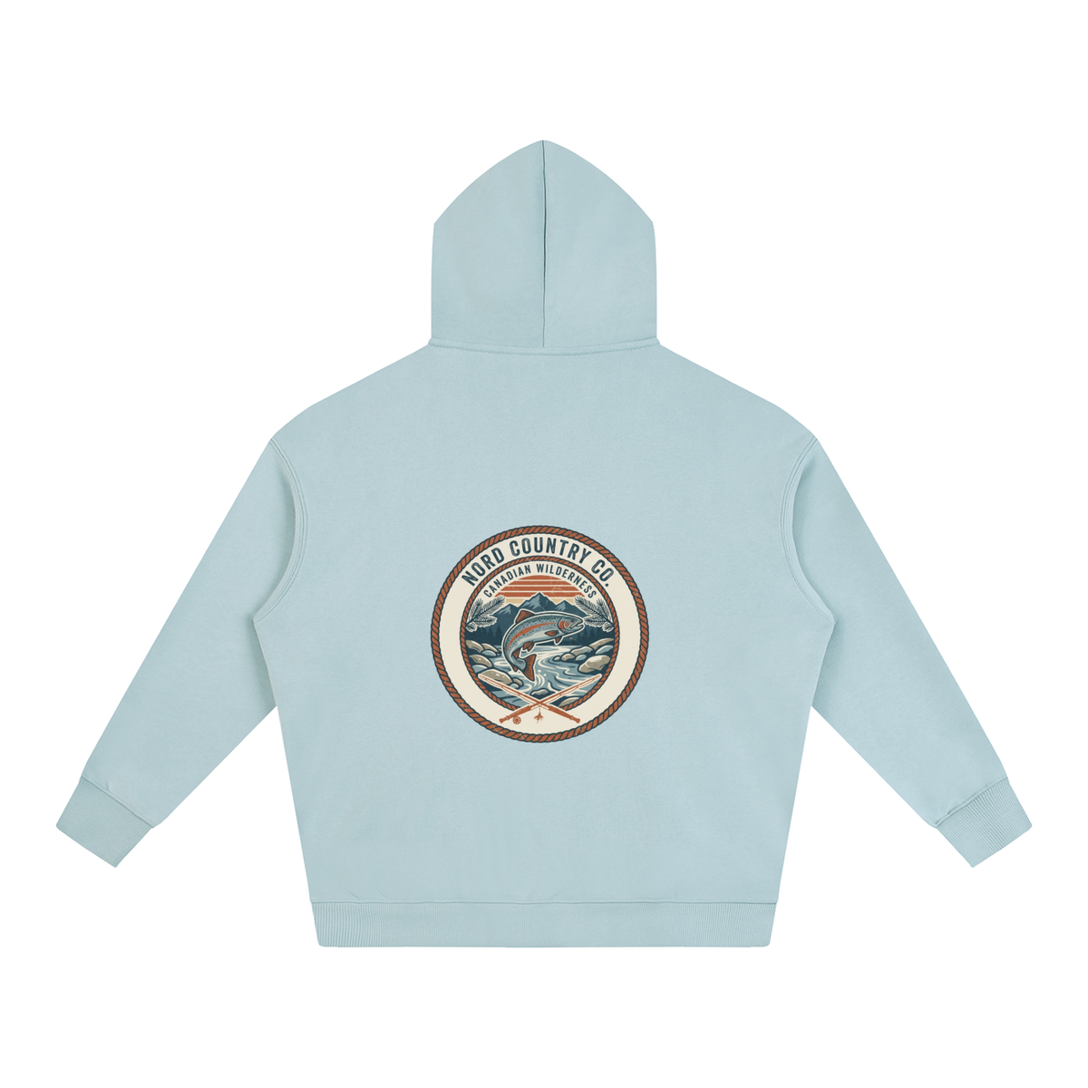 Coton Ouaté Oversize — Badge Pêche Sauvage
